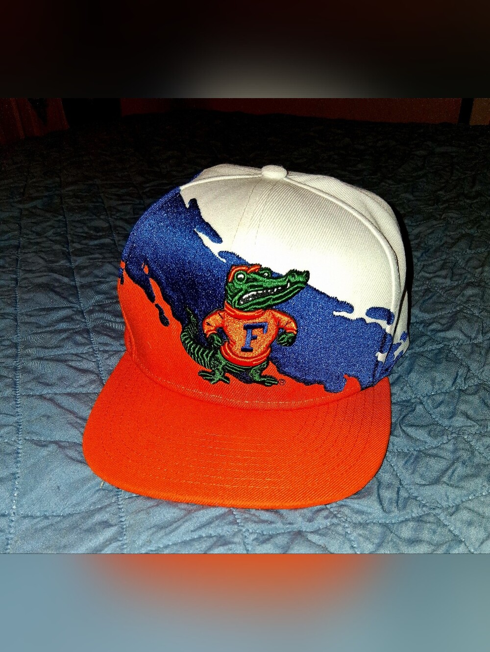 Mitchell & Ness Florida Gators Paintbrush Snapback Hat. Adult Snap Back.